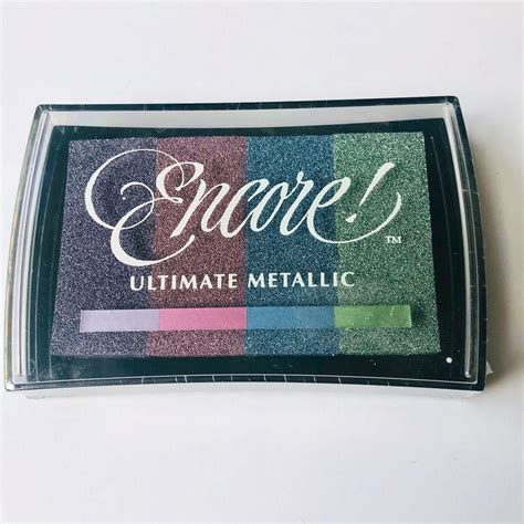 metallic ink pad for fabric|encore ultimate metallic stamp pads.